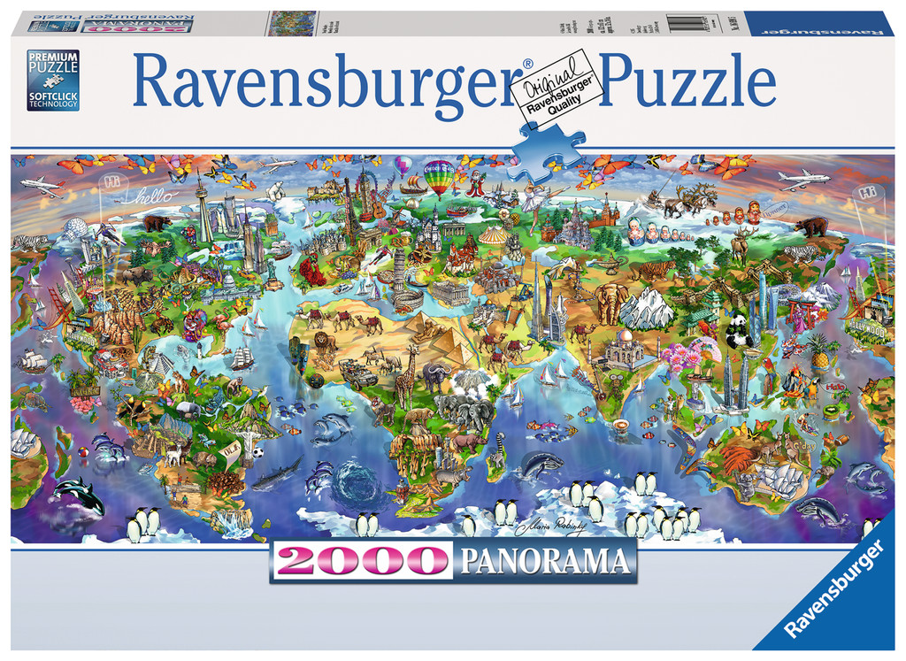 rave-4 จิ๊กซอว์ 2000 ชิ้น World Wonders Panorama rave 4