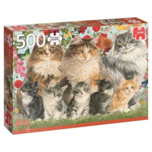 จิ๊กซอว์ 500 ชิ้น Pussy Cats Cat Family