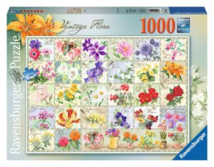 จิ๊กซอว์ 1000 ชิ้น Vintage Flora
